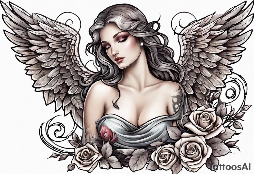 angel tattoo idea