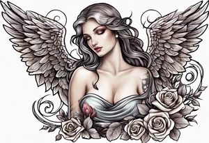 angel tattoo idea