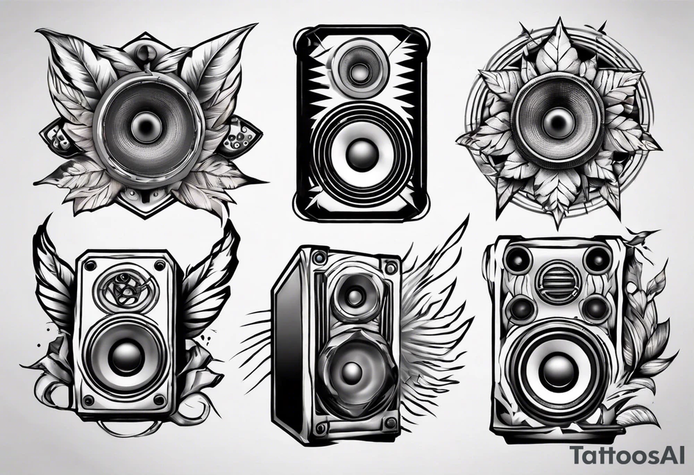 speaker tattoo idea
