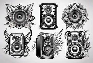 speaker tattoo idea