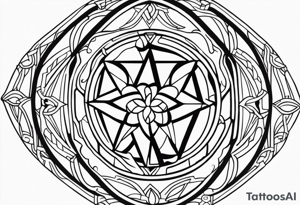 The symbol of Matthias in the bible tattoo idea