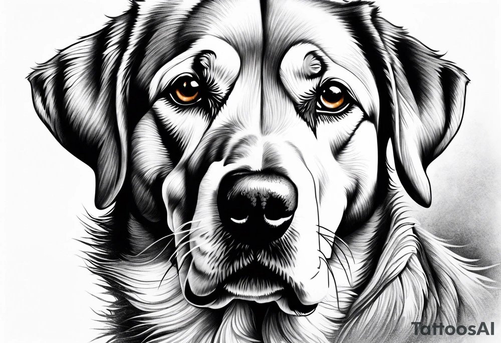a dog tattoo idea