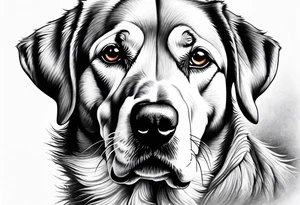 a dog tattoo idea