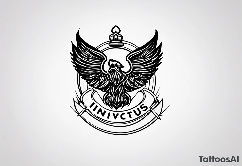 The word INVICTUS in all caps. tattoo idea