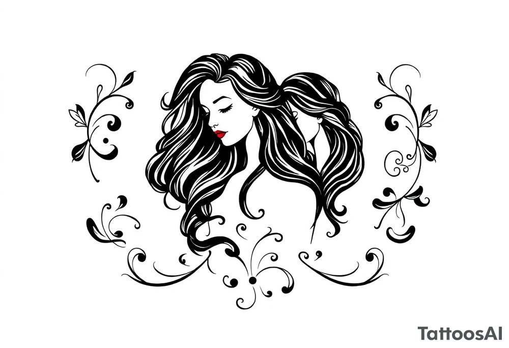 mother of 3 girls tattoo idea