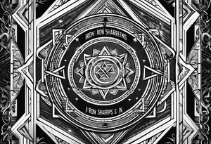 Iron Sharpens Iron Proverbs 27:17 tattoo idea