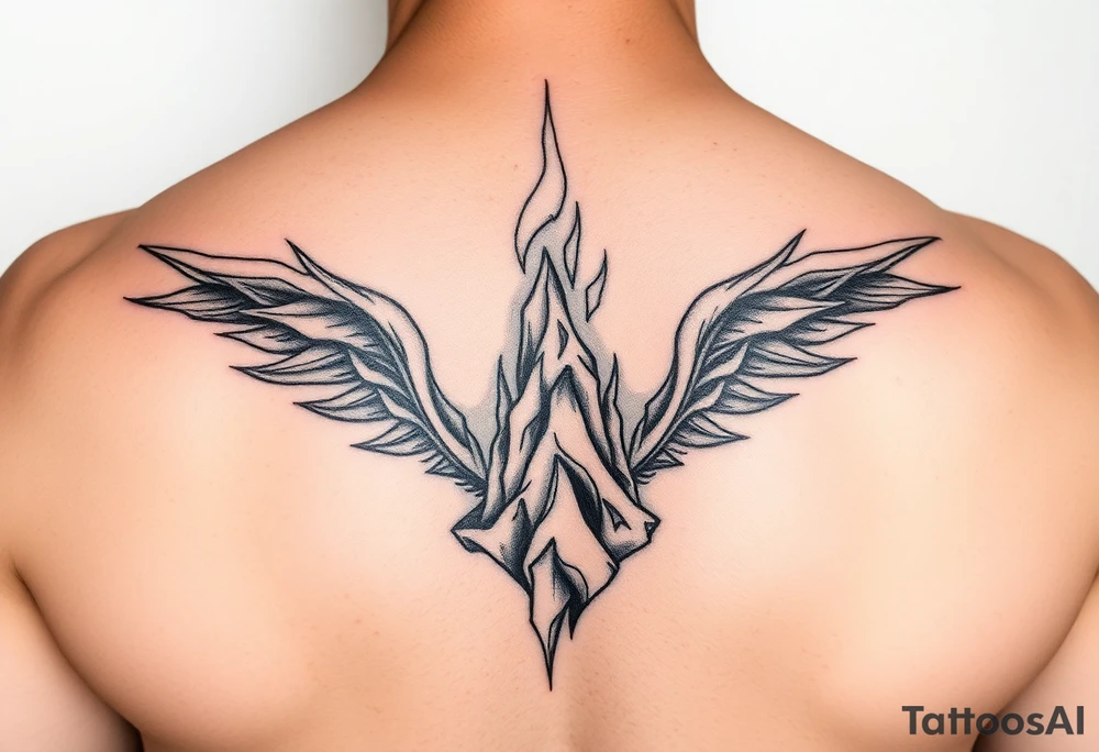 Rising from being extinguished tattoo idea