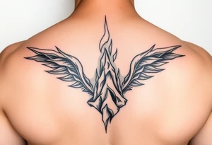Rising from being extinguished tattoo idea