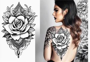 Feminine sleeve tattoo idea