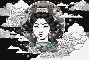 ukiyoe, cloud tattoo idea