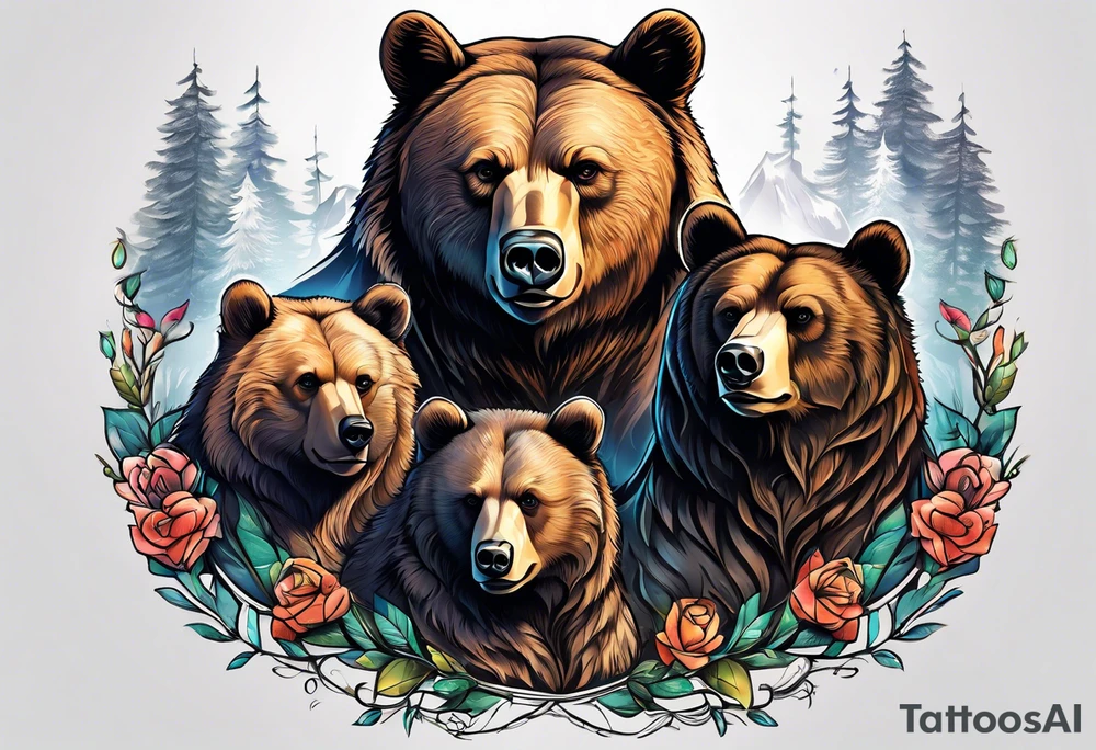 Bear Family tattoo idea