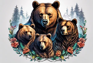 Bear Family tattoo idea
