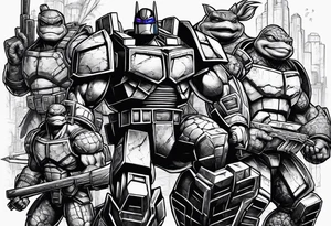 Optimus prime, ninja turtles, tattoo idea