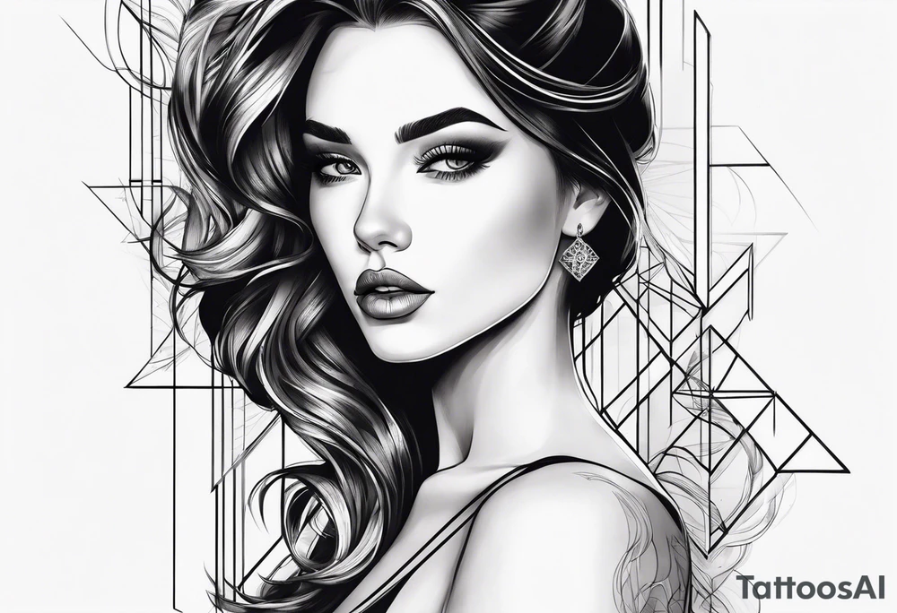 dessin femme allongé tattoo idea