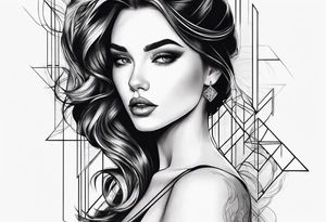 dessin femme allongé tattoo idea