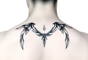 Simple minimalist feminine tattoo small line art tattoo idea