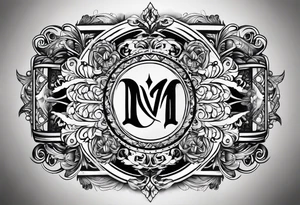 The name “Ivan” tattoo idea