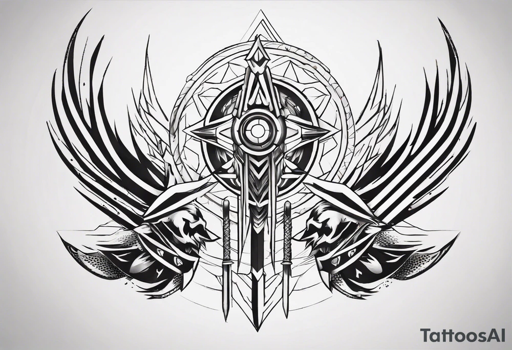 symbol for warrior and strength tattoo idea