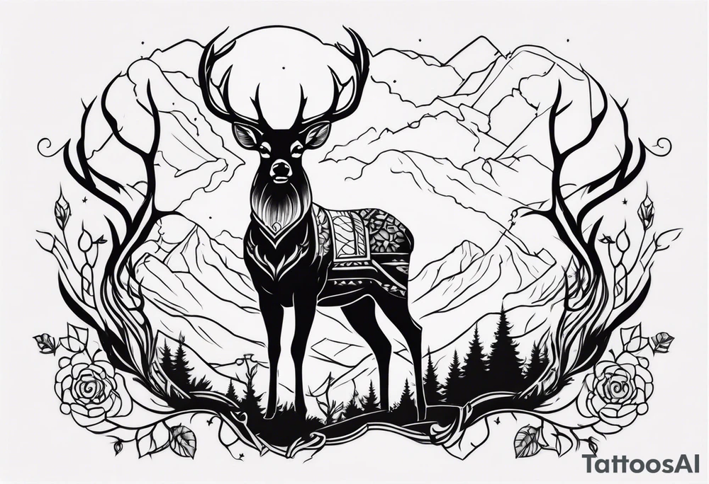 deer, tattoo idea