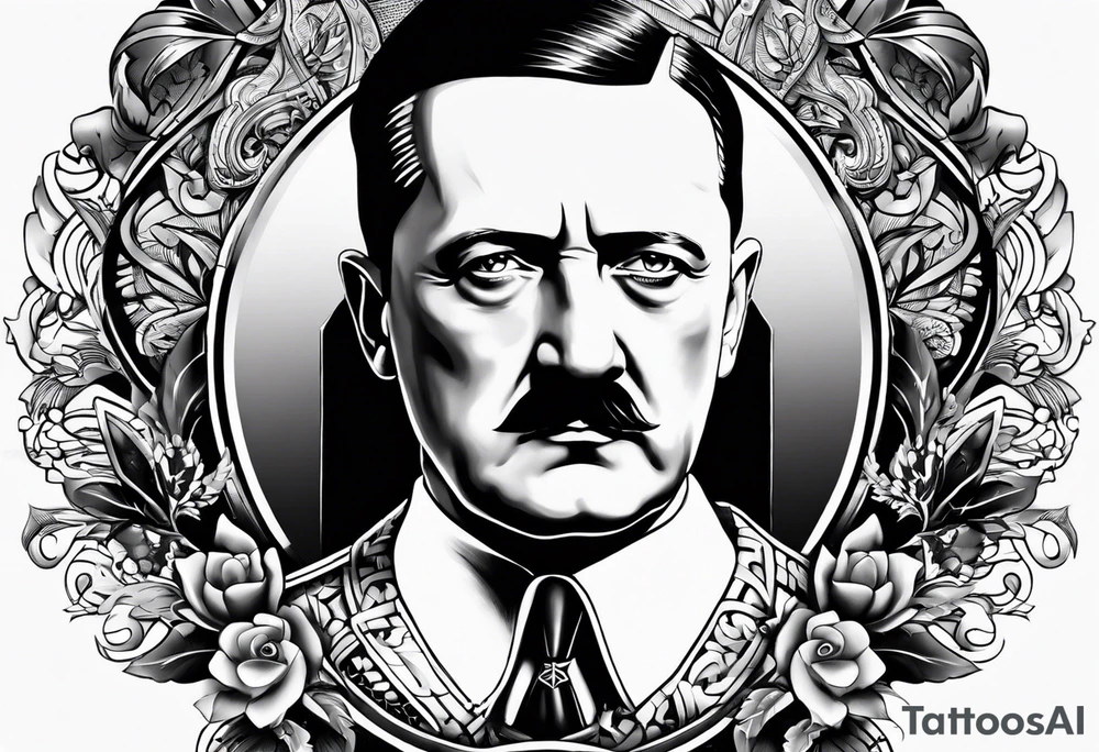 Adolp Hitler SS TOTEMKOPH tattoo idea