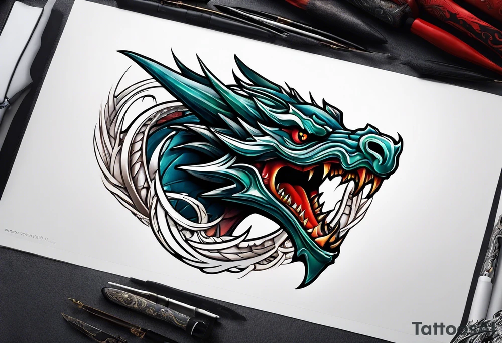 Wyvern tattoo idea