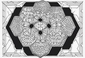 honeycomb pattern tattoo idea
