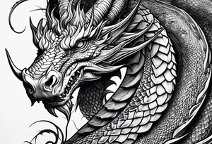 Capricorn dragon tattoo idea