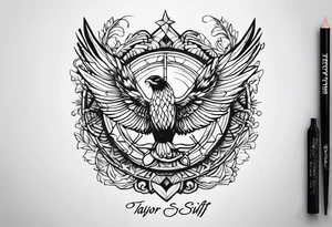 Fineline, small tattoo, Taylor Swift inspired tattoo idea