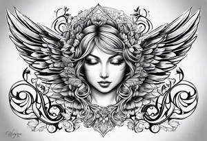 DNA helix 
leaf
cloud
angel wing tattoo idea