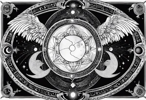 Astrology, Gemini, Natal Chart, angelic, soul mates, vision, planetary, ying yang, the moon, third eye, armband tattoo idea