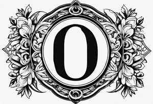 O.  initials tattoo idea