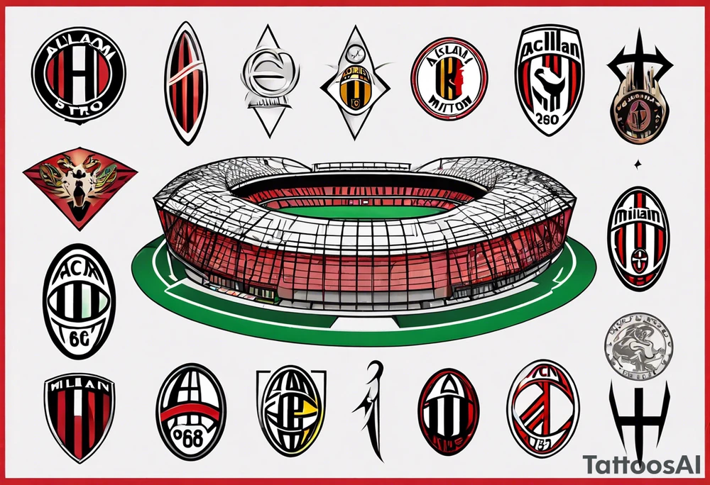 Ac milan stadium, joker tattoo idea