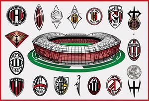 Ac milan stadium, joker tattoo idea