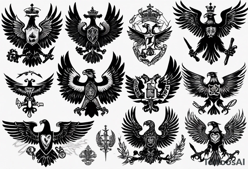 russian eagle tattoo idea