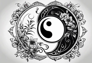 yin yang, water tattoo idea