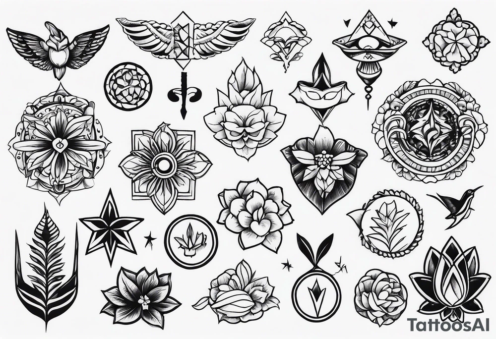 Traditional tattoo flash tattoo idea