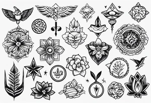 Traditional tattoo flash tattoo idea