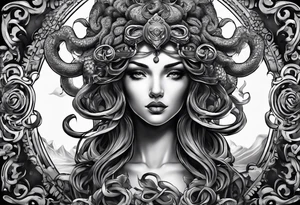 Medusa looking into you tattoo idea