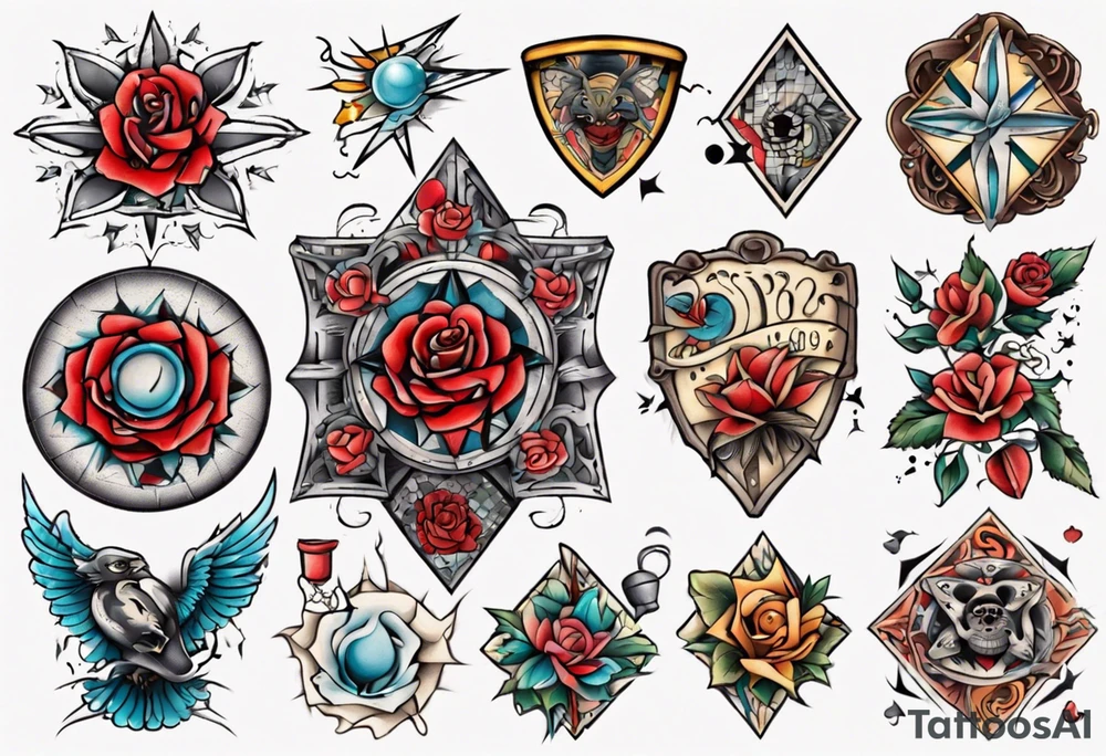 Patchwork Tattoo Style tattoo idea
