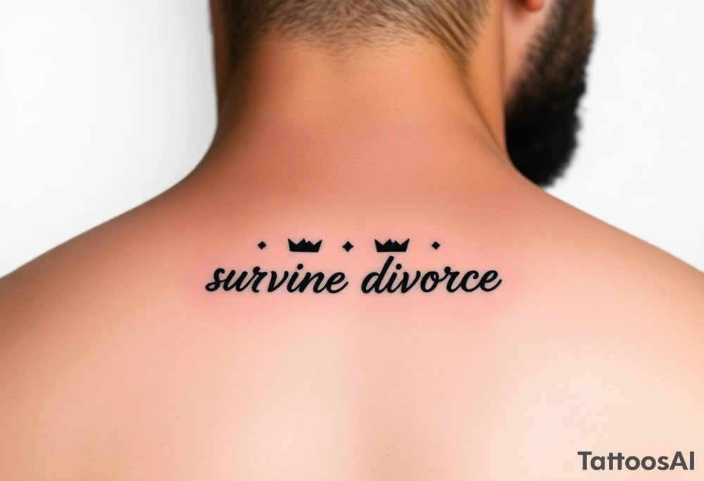 Reminder of surviving divorce tattoo idea