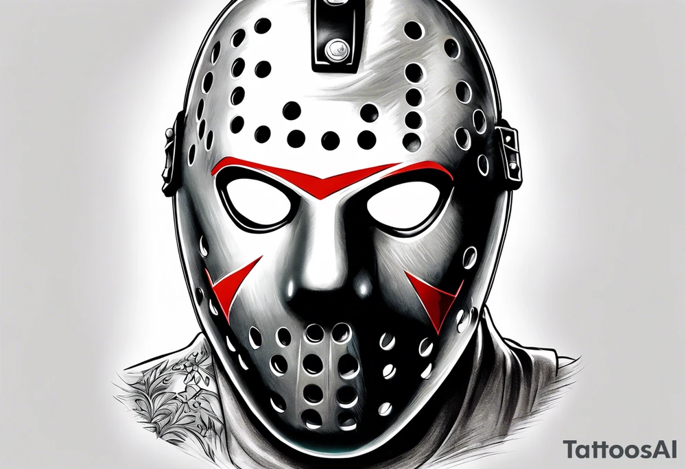 Friday the 13th mask, 13 in the mask tattoo idea