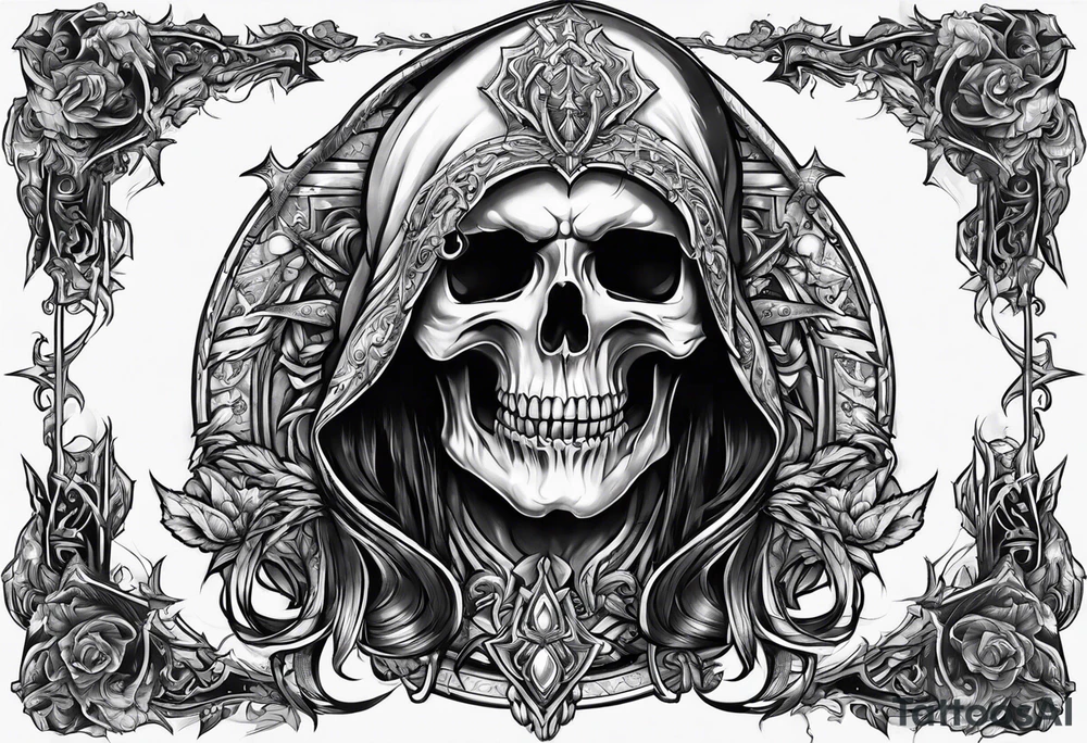 necromancer from diablo games tattoo idea