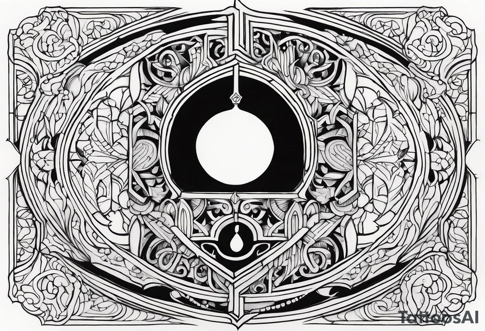 Intricate Keyhole tattoo idea
