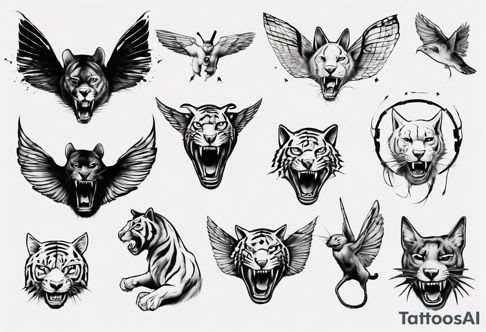 Flying tiger tattoo idea