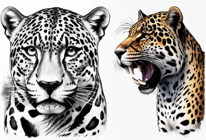 jaguar hunting tattoo idea
