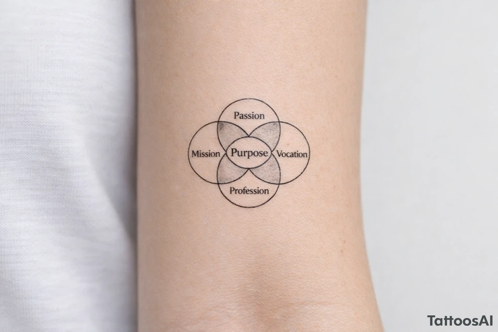 ikigai japanese purpose symbol tattoo tattoo idea