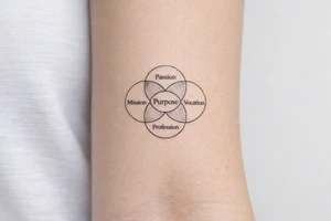 ikigai japanese purpose symbol tattoo tattoo idea