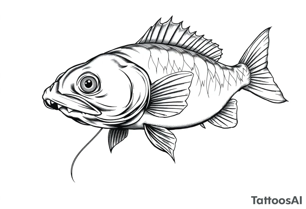 Catfish tattoo idea