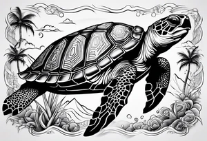 hawaii turtle tattoo idea