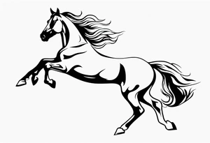 firey horse running tattoo idea